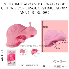 ST ESTIMULADOR SUCCIONADOR DE CLITORIS CON LENGUA ESTIMULADORA ANA 21 ST-SU-0092