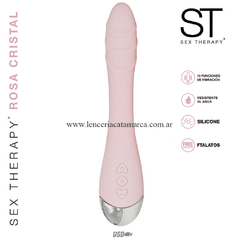 ST ESTIMULADOR DE PUNTO G CON VIBRADOR ROSA REGARGABLE ST-TOY-007