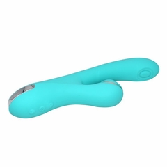 ST DOBLE ESTIMULADOR CON SUCCIONADOR DE CLITORIS RECARGABLE ZOE3 ST-TOY-027 BLUE - comprar online