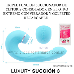 ST SUCCIONADOR ESTIMULADOR U CON VIBRADOR RECARGABLE LUXURY SUCCION 3 ST-VB-0238