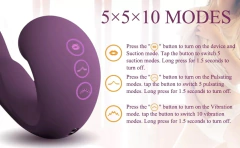 ST SUCCIONADOR ESTIMULADOR U CON VIBRADOR RECARGABLE LUXURY SUCCION 3 ST-VB-0238 - CATAMARCASEX LENCERIA Y SEX SHOP