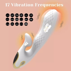 ST DOBLE ESTIMULADOR PUNTO G Y CLITORIS Y CON VIBRADOR REGARGABLE LUXURY WHITE ST-VB-0239 en internet