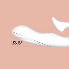 ST DOBLE ESTIMULADOR PUNTO G Y CLITORIS Y CON VIBRADOR REGARGABLE LUXURY WHITE ST-VB-0239 - CATAMARCASEX LENCERIA Y SEX SHOP