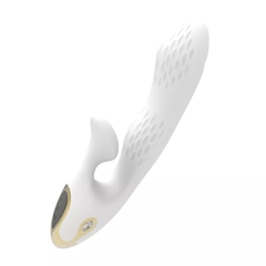 ST DOBLE ESTIMULADOR PUNTO G Y CLITORIS Y CON VIBRADOR REGARGABLE LUXURY WHITE ST-VB-0239 - comprar online