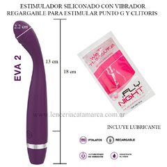 ST ESTIMULADOR EVA 2 DE CLITORIS Y PUNTO G CON VIBRADOR RECARGABLE ST-VB-0268