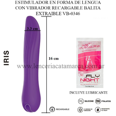 ST ESTIMULADOR DE CLITORIS EN FORMA DE LENGUA 10 VELOCIDADES RECARGABLE ST-VB-0346