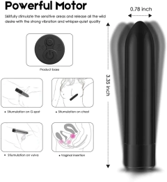 ST ESTIMULADOR CON VIBRADOR SILVER BULLET RECARGABLE ST3473 - comprar online