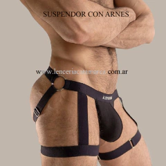 ALE SUSPENSOR CON LIGAS DE ELASTICO REGULABLE NEGRO GUNNER GRANDE