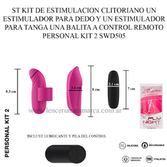 ST KIT DE ESTIMULACION CLITORIANO UN ESTIMULADOR PARA DEDO Y UN ESTIMULADOR PARA TANGA UNA BALITA A CONTROL REMOTO PERSONAL KIT 2 SWD505