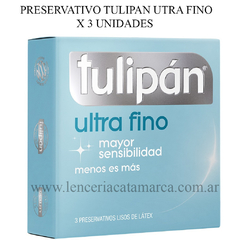 TULIPAN PRESERVATIVO ULTRA FINO X 3 UN 802