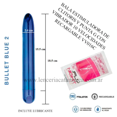 ST CONSOLADOR ESTIMULADOR VIBRADOR DE CLITORIS RECARGABLE 10 VELOCIDADES VV016C BLUE