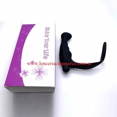 INFARTA ESTIMULADOR PROSTATICO VIBRADOR CON ANILLO PENEANO DE SILICONA X-00806 - comprar online