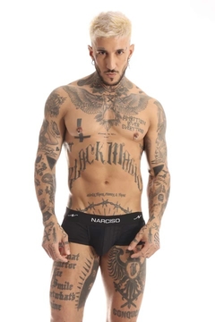NARCISO SLIPS YAGO PREMIUN MICROFIBRA NEGRO - comprar online
