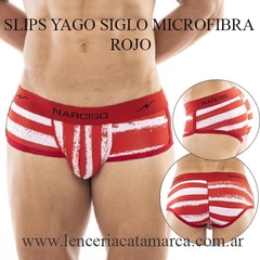 NARCISO SLIPS YAGO SIGLO MICROFIBRA ROJO