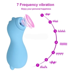 ST SUCCIONADOR DE CLITORIS 7 MODOS RECARGABLE ZK10 BLUE en internet