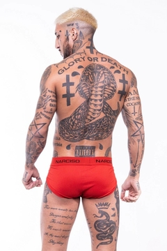 NARCISO SLIPS ZULMA SOFT ALGODON ROJO - tienda online