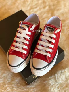 Zapatillas taylor rojas con plataforma - tienda online