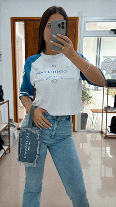 Remera tennis c/azul