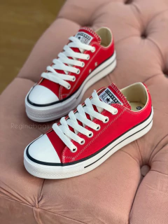 Zapatillas taylor rojas con plataforma - comprar online