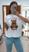 Remera Athletics blanca