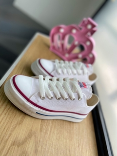 Zapatillas taylor blancas con plataforma - comprar online