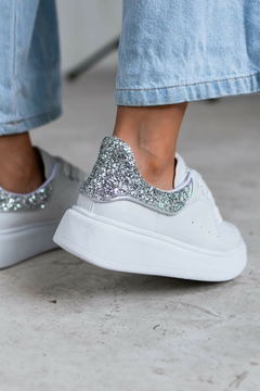 Zapatillas Alexander glitter plateado - comprar online
