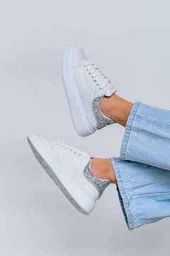 Zapatillas Alexander glitter plateado - tienda online