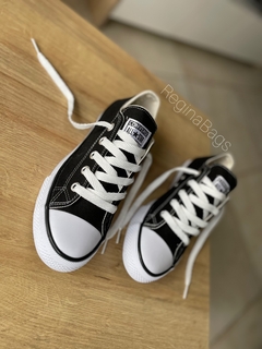 Zapatillas taylor de lona negra sin plataforma 39 AL 43