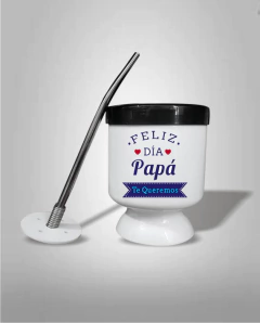 Mate plástico con bombilla Papá - comprar online