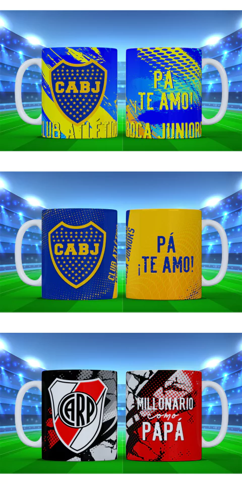 Tazas de cerámica futboleras para Papá