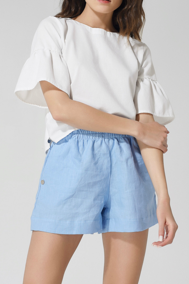 Blusa Serena Lino Blanca - La Elegancia Y Comodidad Que Buscás thumbnail 2