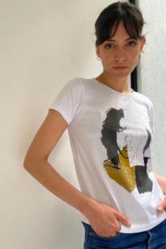 Remera Warhol Jagger Blanca thumbnail 2