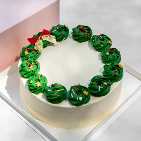 TORTA NAVIDEÑA DE CHOCO BLANCO Y FRAMBUESA - comprar online