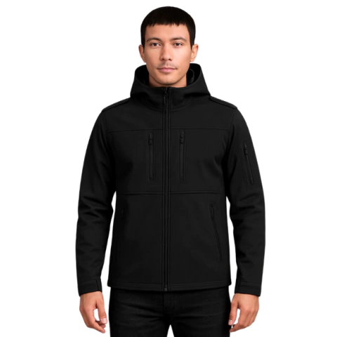 Campera Hombre Softshell - Térmica Táctico- Negra - comprar online