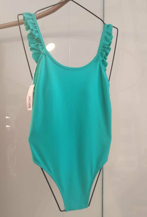 Enteriza Volados - Verde Esmeralda - comprar online
