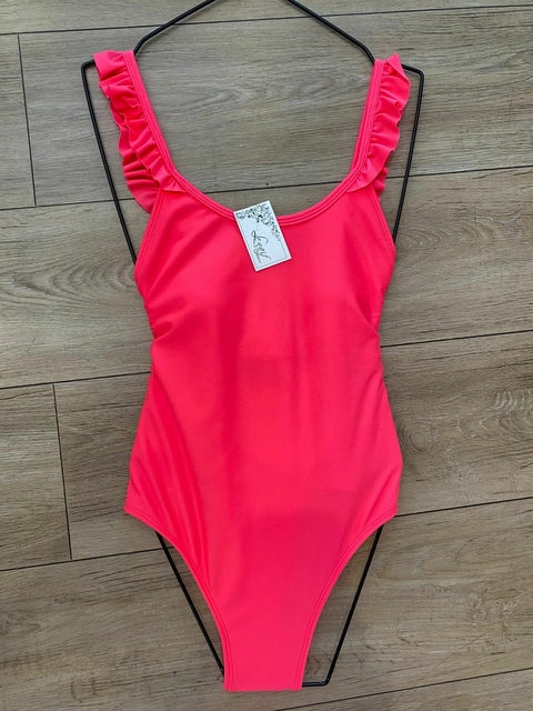 Enteriza Volados - Coral - comprar online