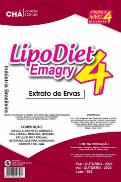 CHÁ PARA INFUSÃO LIPODIET NÍVEL 4 120g - comprar online