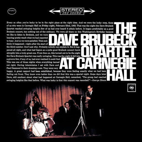Dave Brubeck - At Carnegie Hall (2CD Import)