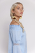 Blusa Brigitte celeste - Chill Moda