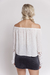 Blusa blanca mangas caladas - Chill Moda