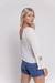 Blusa blanca bordada - tienda online
