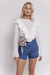 Blusa blanca volados - Chill Moda