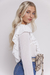 Blusa blanca volados - tienda online