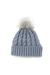 Gorro tejido pompón piel por Unidad