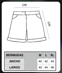 BERMUDA RUSTICO BLACK en internet