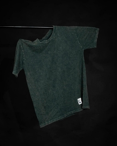 Remera Stone wash oversize - VERDE - comprar online