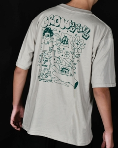 REMERA OVER DELUX - BEIGE - comprar online