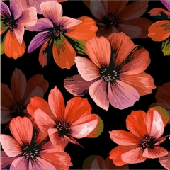 Malla cruzada con argolla estampado Flores Grandes (232421) - tienda online