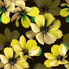 Imagen de Malla cruzada con argolla estampado Flores Grandes (232421)