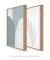 Conjunto com 2 Quadros Decorativos - Hillstone Green + Leaf Minimal Bege - Rachel Moya | Art Studio - Quadros Decorativos